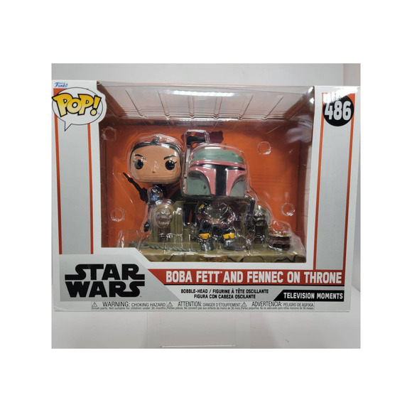 Funko Pop! Star Wars -The Mandalorian: Boba Fett & Fennec Shand Moment 486 - Picture 1 of 8